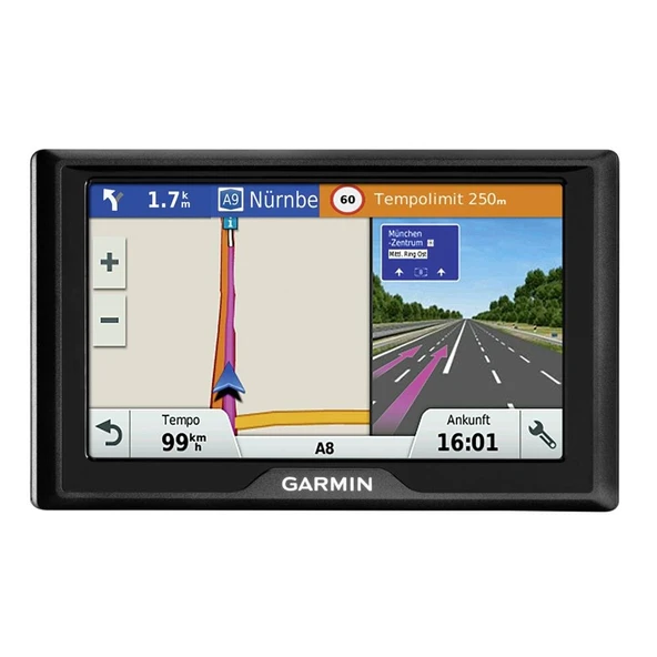 Orta Avrupa için 5'' dokunmatik ekrana ve ömür boyu harita güncellemelerine sahip Garmin Drive 50 LMT CE navigasyon cihazı ürün görseli 1