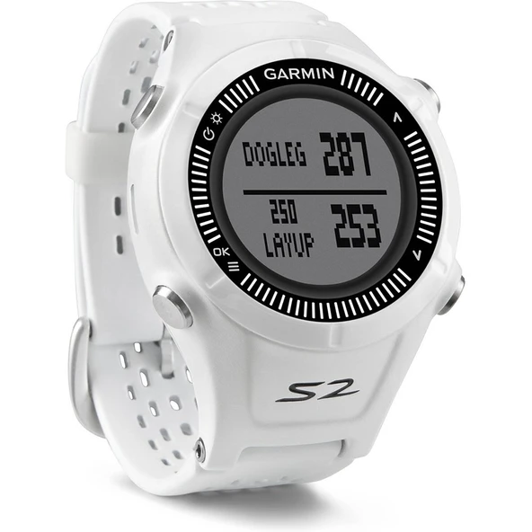 Garmin 010-01139-00 Approach S2 GPS Golf Watch, White/Grey ürün görseli 1