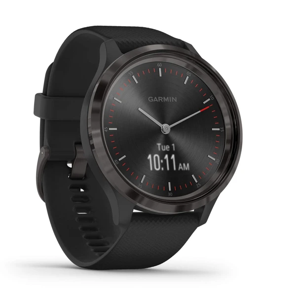 Garmin vivomove 3 analog ibreler ve OLED ekran, spor uygulamaları ve fitness/sağlık verileri, su geçirmez, 5 günlük pil ömrüne sahip şık hibrit akıllı saat ürün görseli 1