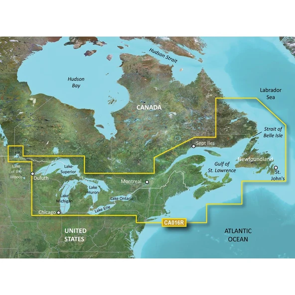 Garmin Bluechart G2 - HCA016R - Kanada East G2 - Data Card ürün görseli 1