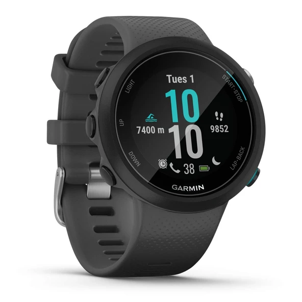 Garmin Swim 2 GPS yüzme saati, su altında kalp atış hızı ölçümü ve özel yüzme fonksiyonları, havuz/açık su modu, GLONASS, Galileo, spor uygulamaları, 7 günlük pil ömrü ürün görseli 1