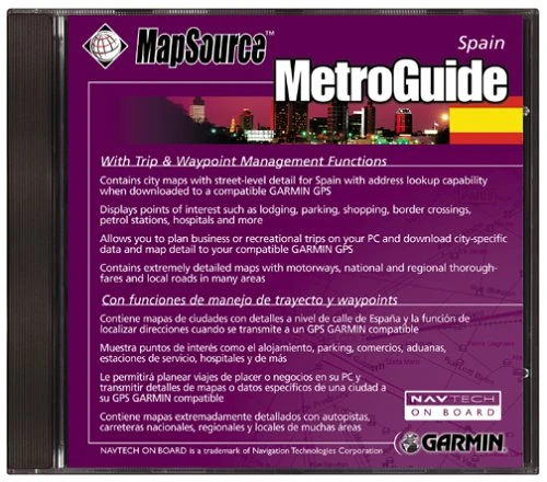 Garmin MetroGuide CD ROM (Spain) ürün görseli 1