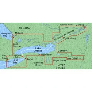 Garmin BlueChart Lake Ontario To Montreal Freshwater Map CD-ROM (Windows) ürün görseli 1