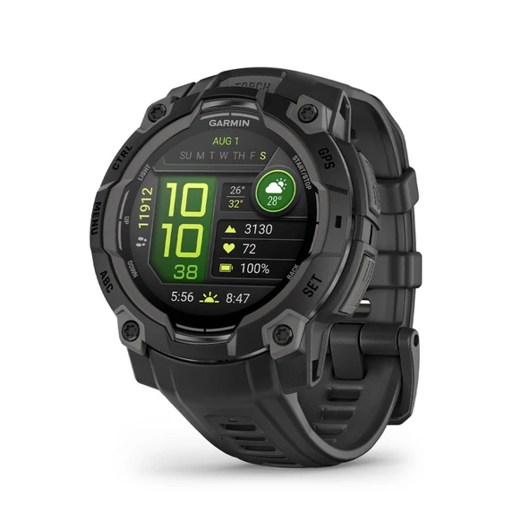 Garmin Instinct 3,45 mm, AMOLED, Siyah Bantlı Siyah Çerçeve ürün görseli 1
