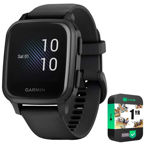 Garmin 010-02426-00 Venu SQ Music Edition - 1 YR CPS Geliştirilmiş Koruma Paketi ile Siyah ürün görseli 1