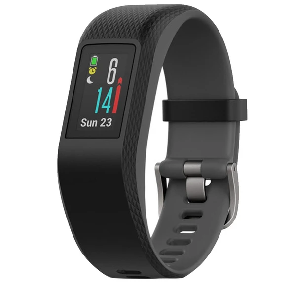 Garmin vívosport, Fitness/Activity Tracker with GPS and Heart Rate Watch, Slate, Büyük ürün görseli 1