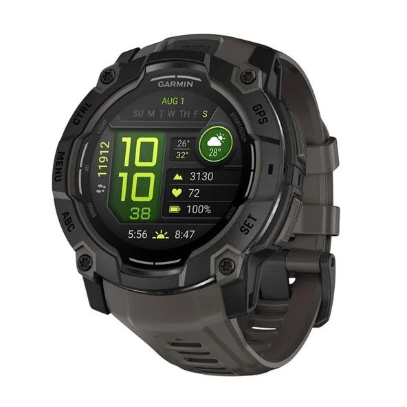 Garmin [yenilenen Instinct 3 50mm AMOLED - GPS çoklu spor akıllı saati, 1,3" AMOLED ekran, 24 güne kadar pil ömrü, 80'den fazla spor uygulaması, sağlık koçu, çoklu uydu alımı, ürün görseli 1