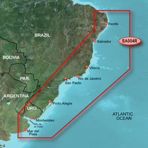 Garmin BlueChart g2 Vision Natal to Buenos Aires Saltwater Map Micro ürün görseli 1