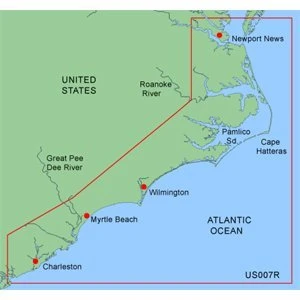 Garmin BlueChart Map for Garmin GPS Unit, Norfolk-Charleston (MUS007R) ürün görseli 1