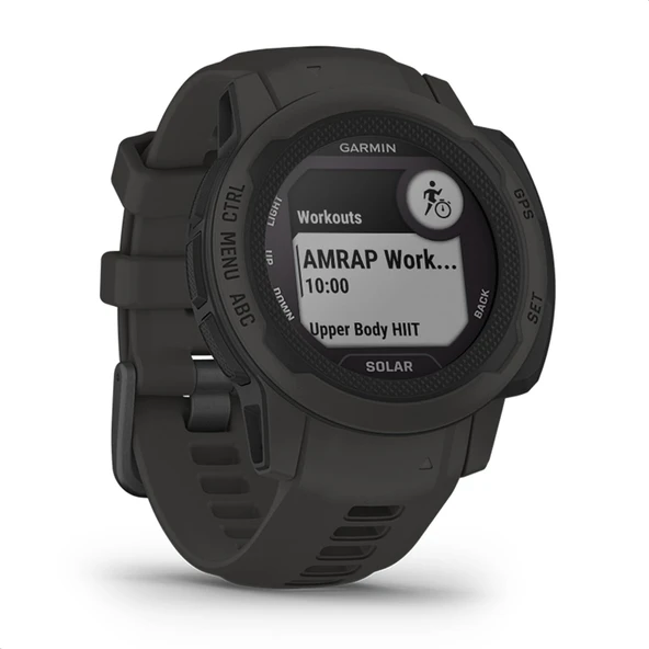 Garmin Instinct 2S Solar – 51 güne kadar pil ömrü, 40'tan fazla spor uygulaması, ödeme, egzersiz durumu, fitness yaşı veya uyku analizi özelliklerine sahip ince GPS akıllı saat ürün görseli 1
