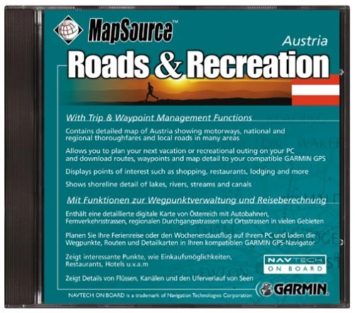 Garmin Roads and Recreation CD ROM (Austria) ürün görseli 1