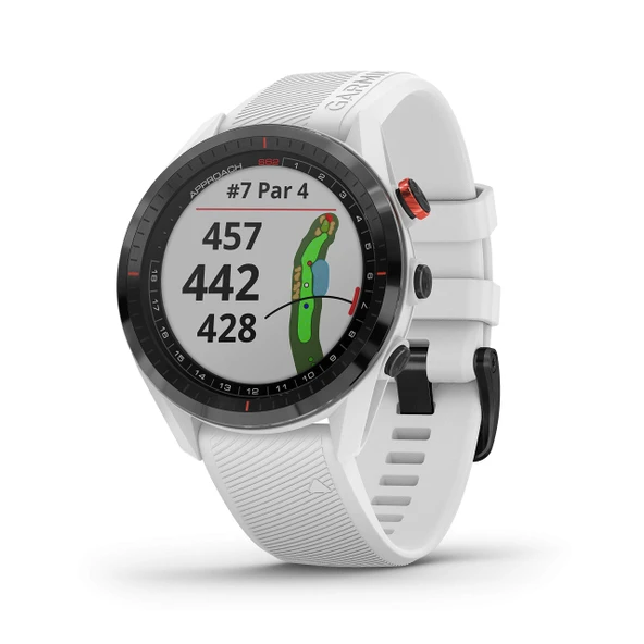 Garmin Yaklaşım S62, Premium Golf GPS İzle, İnşa Edilmiş Sanal Caddie, Mapping ve Full Color Ekran, White ürün görseli 1
