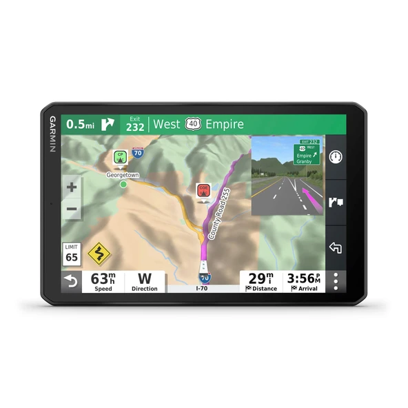 Garmin RV 890, GPS Navigator for RVs with Edge-to-Edge 8" Display, Preloaded Campgrounds, Custom Routing and More ürün görseli 1