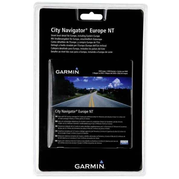 Garmin City Navigator Europe NT Doğu ve Batı Avrupa'nın ayrıntılı haritaları için (DVD) ürün görseli 1