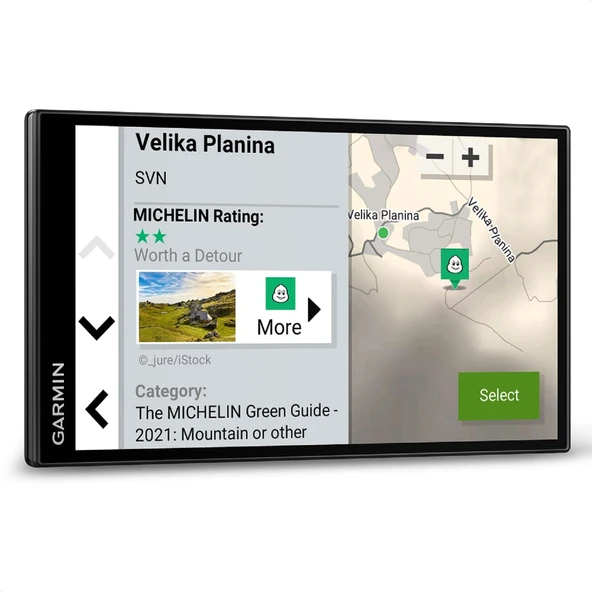 Garmin Campervan - 6,95" (17,7 cm) HD ekrana sahip yol gezisi navigasyon sistemi, önceden yüklenmiş 3D Avrupa haritaları, rota boyunca popüler yerler, ürün görseli 1