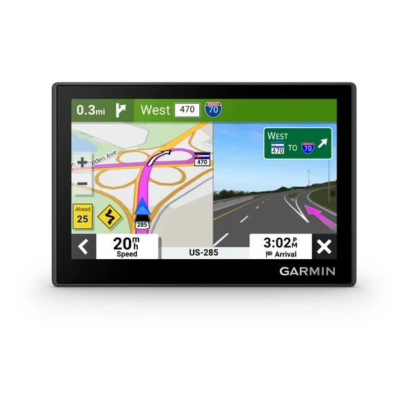 Garmin Drive 53 MT EU - 5" (12,7 cm) renkli ekrana sahip navigasyon sistemi, önceden yüklenmiş Avrupa haritaları (46 ülke), RDS ve akıllı telefon bağlantısı uygulaması aracılığıyla trafik ürün görseli 1