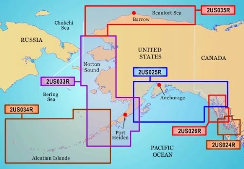 Garmin BlueChart g2 Wrangell / Juneau/Sitka Salt/Freshwater Map Micro Card ürün görseli 1