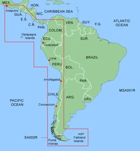 Yazılım, Bluechart, South America ürün görseli 1