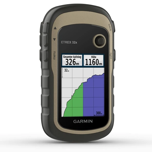 Garmin eTrex 32x - Yönlendirilebilir yollar ve patikalar içeren, önceden yüklenmiş TopoActive Avrupa haritasına sahip yürüyüş GPS'si - Elektronik pusula ve barometrik altimetre ürün görseli 1