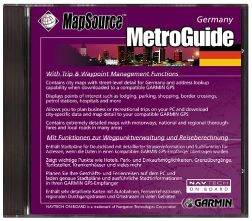 Garmin MetroGuide CD ROM (Almanya) ürün görseli 1