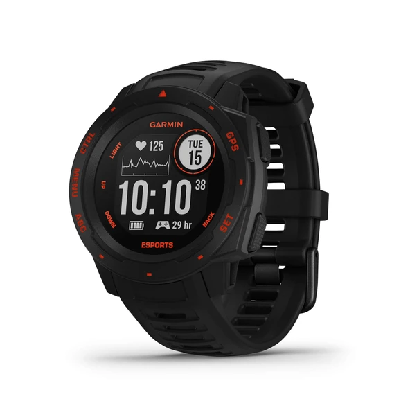 Garmin Instinct - spor/fitness işlevlerine sahip su geçirmez GPS akıllı saat. Bilekten kalp atış hızı ölçümü, fitness takipçisi ve akıllı telefon bildirimleri. ürün görseli 1