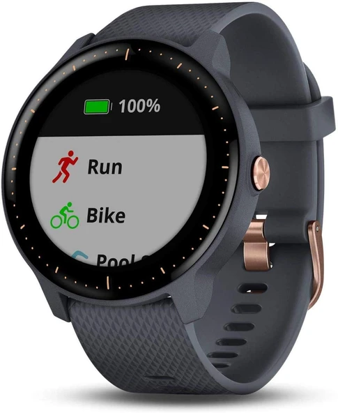 Garmin vívoactive 3 Müzik Granit Mavi GPS Fitness Akıllı Saat - Müzik Çalar, Garmin Pay, Spor Uygulamaları ürün görseli 1