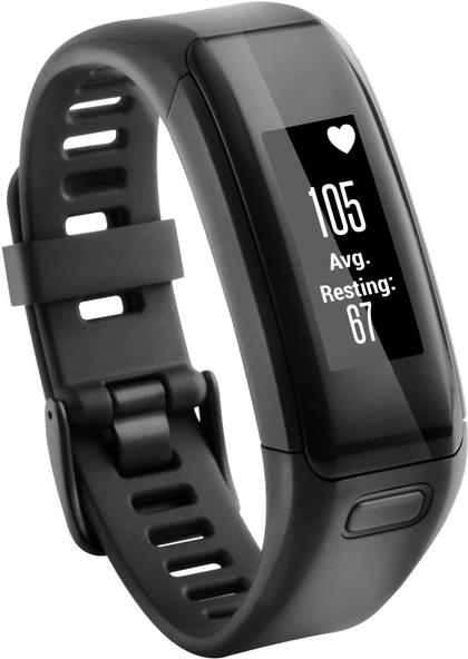 Garmin vivosmart HR fitness takipçisi - bilekten entegre kalp atış hızı ölçümü, akıllı bildirimler ürün görseli 1