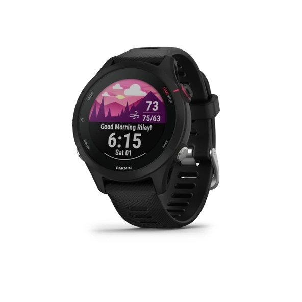 Garmin  Forerunner 255S Music - Bireysel antrenman planları, özel koşu fonksiyonları ve antrenman analizi, 1,1" renkli ekran, 14 güne kadar pil ömrü ile GPS koşu saati ürün görseli 1