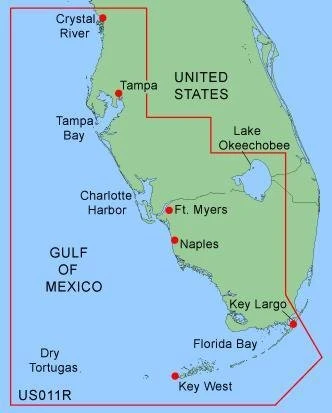 Garmin BlueChart Southwest Florida Saltwater Map CD-ROM (Windows) ürün görseli 1