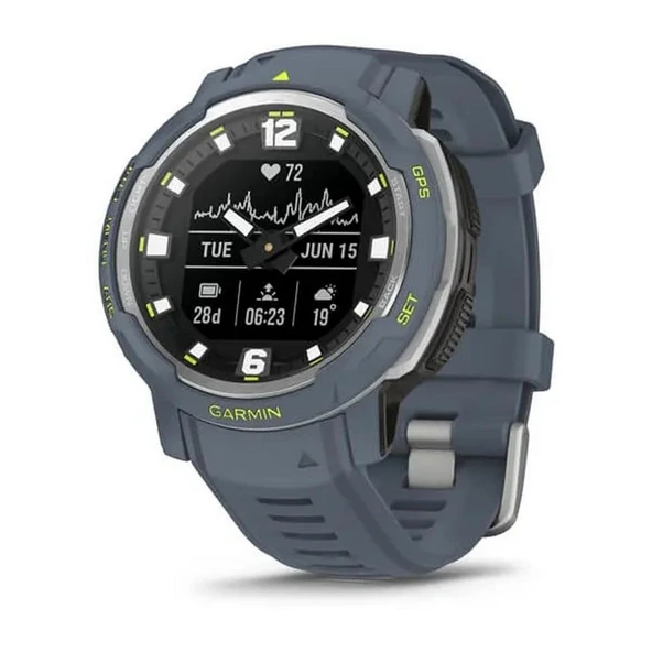 Garmin Instinct Crossover - Analog hassas zaman işleyişine, 40'tan fazla spor uygulamasına ve bildirim ödemesine sahip sağlam hibrit GPS akıllı saat ürün görseli 1