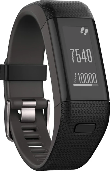Garmin Aktivite Takipçisi vivosmart GPS Plus HR WW Siyah, M - L, 010-01955-30 ürün görseli 1