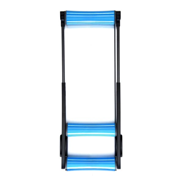 Garmin Tacx Galaxia patentli salınım sistemine sahip tekerlekli antrenör. Ortalanmış bir sürüş için konik tekerlekler. 1350 x 500 mm, katlanabilir (800 x 500 x 135 mm), 26-29 inç tekerlekler için ürün görseli 1