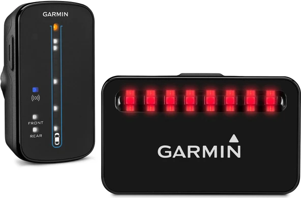 Entegre mesafe ölçümü, tehlike seviyesi göstergesi ve StVZO onayına sahip Garmin Varia bisiklet radar paketi ürün görseli 1