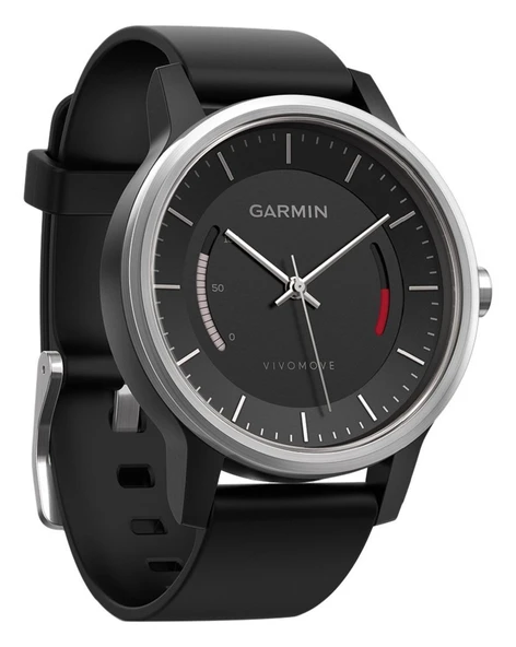 Garmin vivomove Sport siyahı ve spor kol bandı ürün görseli 1