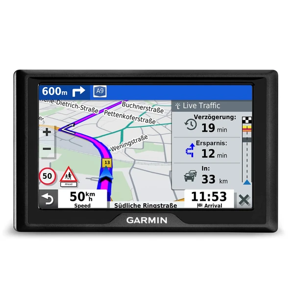Garmin Drive 52 EU Navi RDS - Avrupa haritaları, 5 inç ekran, güvenlik paketi, park yeri arama, TripAdvisor İÇN'leri siyah ürün görseli 1