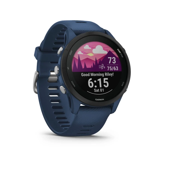 Garmin  Forerunner 255 - Egzersiz planları, koşu işlevleri ve ayrıntılı egzersiz analizi, 1,3" renkli ekran, 14 güne kadar pil ömrü, su geçirmez  ile GPS koşu saati ürün görseli 1