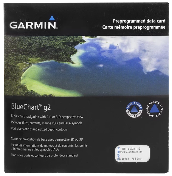 Garmin Bluechart G2 - HUS031R - Southwest Caribbean - Data Card ürün görseli 1