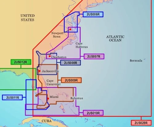 Garmin BlueChart g2 Charleston/Jacksonville Saltwater Map Micro ürün görseli 1
