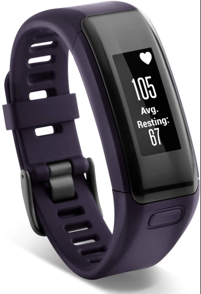 Garmin vivosmart HR fitness takipçisi - bilekten entegre kalp atış hızı ölçümü, akıllı bildirimler ürün görseli 1