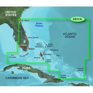 Garmin BlueChart g2 Jacksonville/Bahamas Saltwater MapPad Card ürün görseli 1