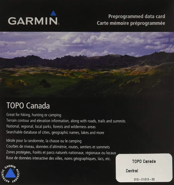 Garmin Topo Kanada – Merkez – GPS için Yürüyüşçü haritaları, Kanada merkezinin coğrafi kapsamı ürün görseli 1