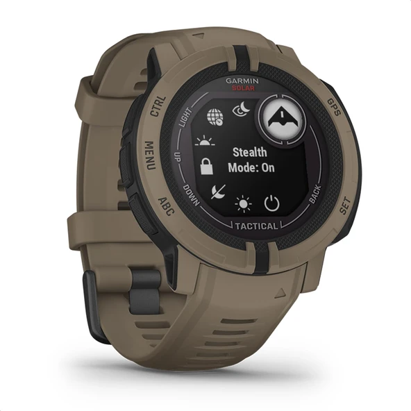 Garmin Instinct 2 Solar Taktik - akıllı saat modunda sonsuz pil ömrüne, taktik işlevlere, 40'tan fazla spor uygulamasına, akıllı bildirim ödemelerine sahip sağlam GPS akıllı saat ürün görseli 1