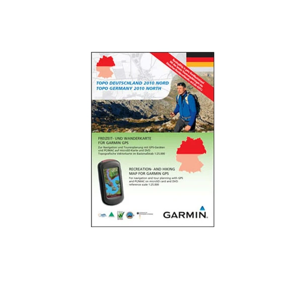 Garmin Topo Almanya Kuzey 2010 - DVD ve microSD'deki GPS cihazları için eğlence ve yürüyüş haritası ürün görseli 1