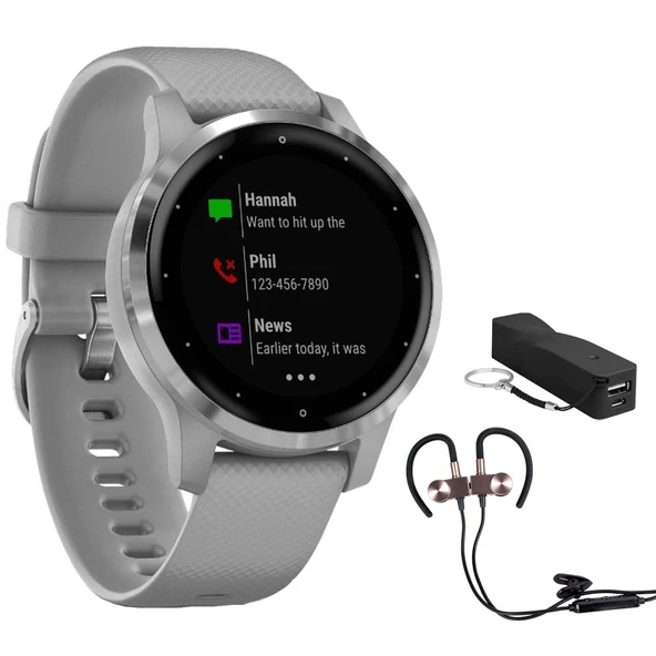 Garmin Vivoaktif 4S Smartwatch (010-02172-01) Kablosuz Sport Earbuds & More ürün görseli 1