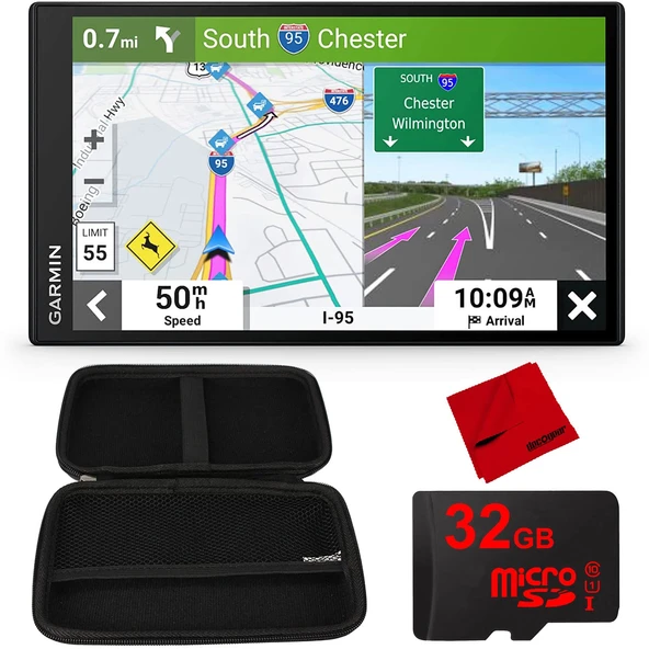 Garmin DriveSmart 76 7" Car GPS Navigator (010-02470-00) | Resmi ABD Ortak Modeli | Sche with 10" Hard EVA Case ürün görseli 1