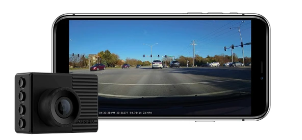 Garmin Dash Cam 56, Wide 140-Degree Field of View in 1440P HD, 2" LCD Ekran ve Ses Kontrolü, Otomatik Olay Tespiti ve Kayıt ile Çok Compact ürün görseli 1