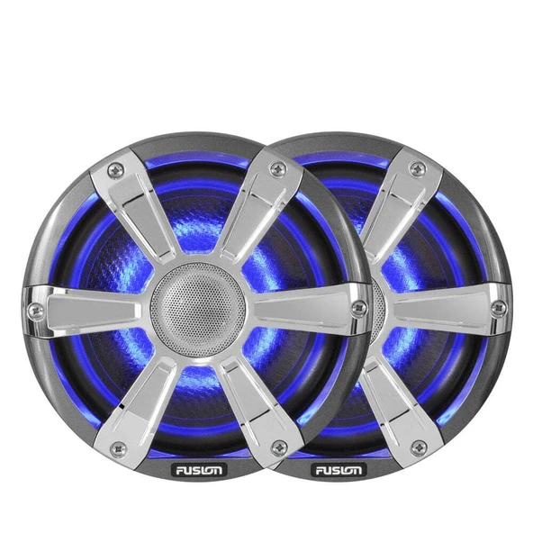 Garmin 010-01428-11 Fusion Entertainment Signature 280W Coyel Sports Marine Speaker with LED, Chrome, 7.7" Pair ürün görseli 1