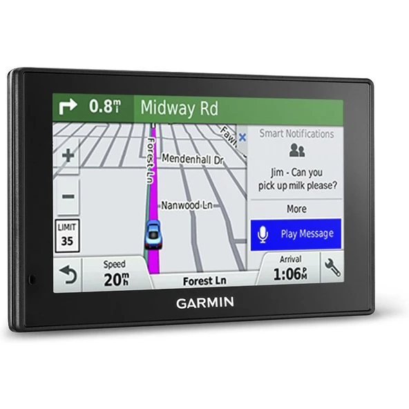 Garmin DriveSmart 50 NA LMT GPS Navigator System with Lifetime Maps and Traffic, Smart Bildirims, Voice Approach ve Sürücü Uyarıları ürün görseli 1