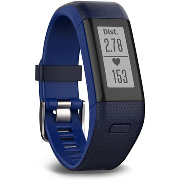 Garmin 010-01955-38 vívosmart HR+ Düzenli Fit Etkinliği - Midnight Blue/Force Blue / ürün görseli 1