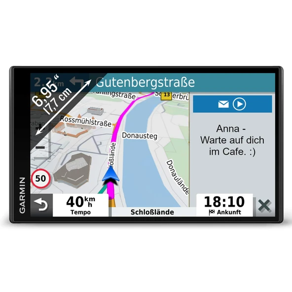 Garmin DriveSmart 65 MT-D EU Navi - ekstra geniş dokunmatik ekran, 3D navigasyon haritaları ve canlı trafik ürün görseli 1